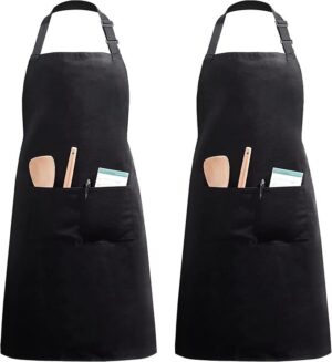 InnoGear Adjustable Kitchen Apron (2 Pack)