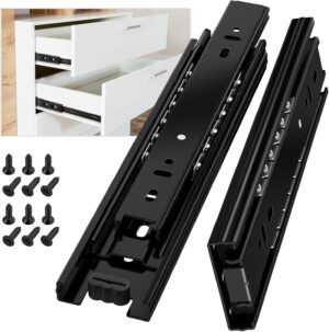 AOLISHENG 550mm Drawer Runners – 5 Pairs