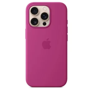 Apple iPhone 16 Pro Silicone Case with MagSafe - Fuchsia Official MagSafe Cover